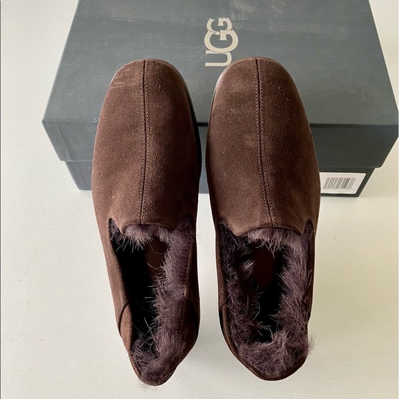 ✨New UGG Chateau Suede Shearling Lined Slippers - Picture 6 of 9